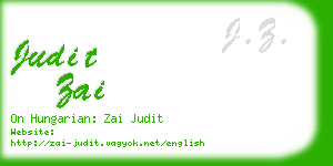 judit zai business card